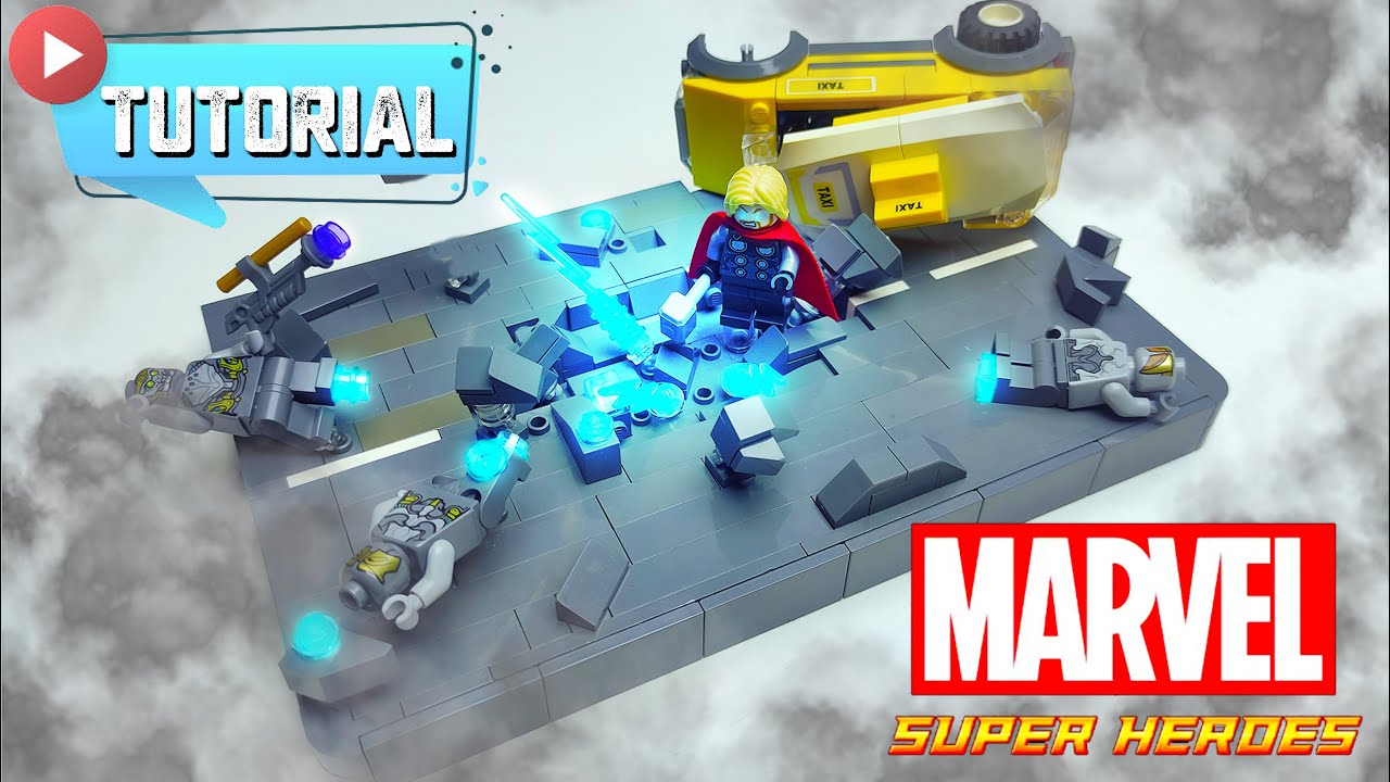 THOR vs Chitauri | LEGO MARVEL The Avengers |  Speed build LEGO MOC