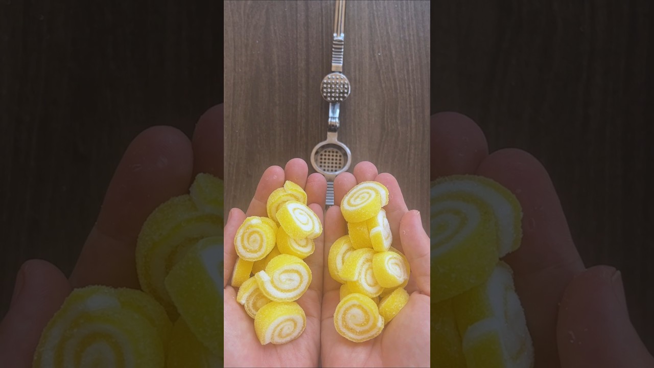 galaretka z ż&oacute;łtej rolki 🌽 #asmr #ananas #sycąca