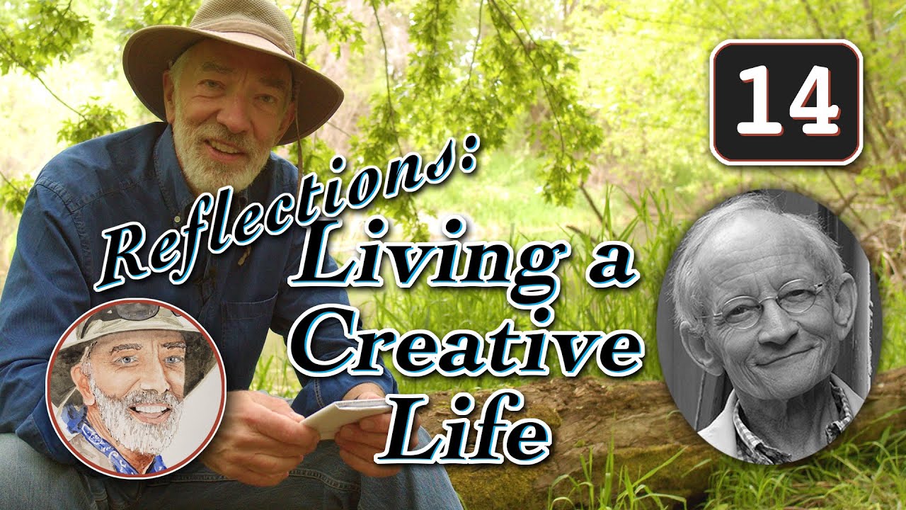 Living a Creative Life — A Watercolor Reflection Inspired by Ted Kooser and Mary Oliver