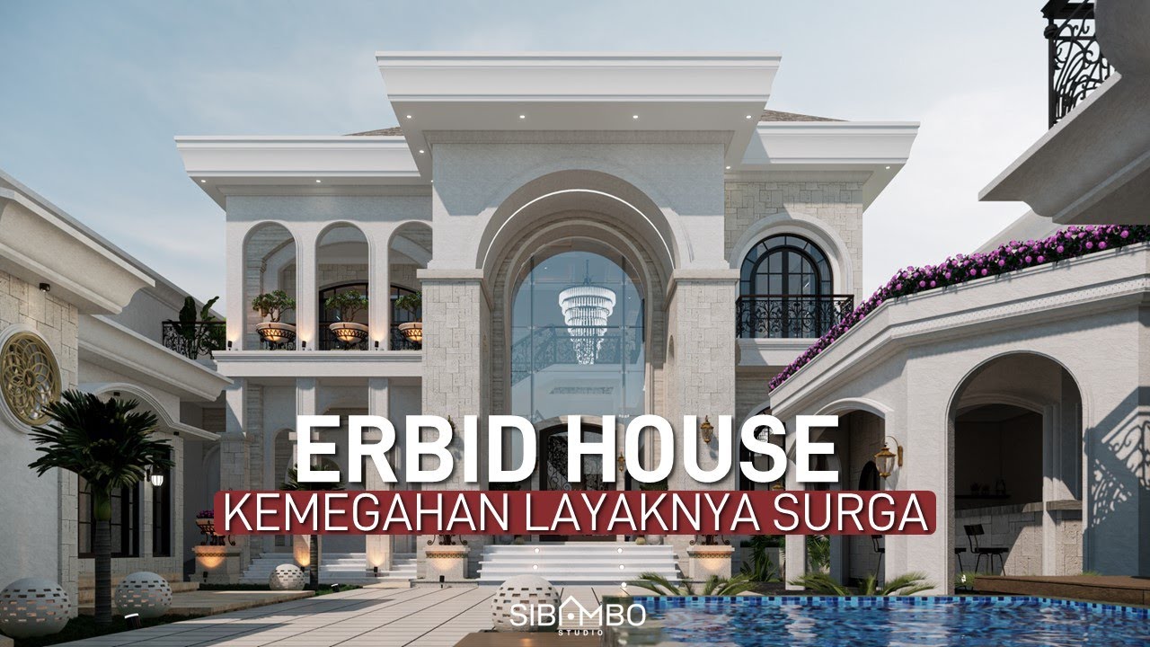 Desain Rumah Mewah Klasik 2 Lantai 7 Kamar Tidur di Lahan  1413 m2 | MEWAH BANGET