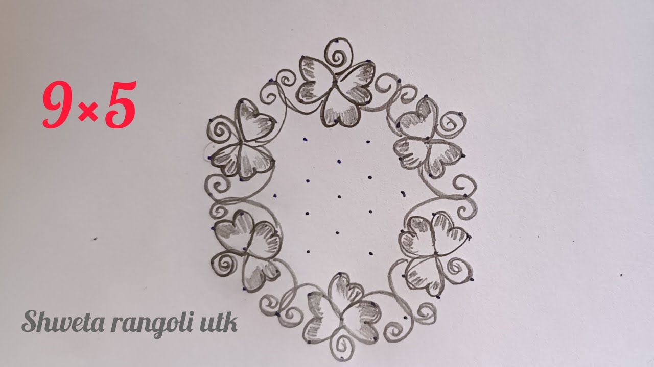 Kolam with dots🌺🌺simple pulli kolam🌺🌺easy rangoli designs 🌺🌺small muggulu designs 