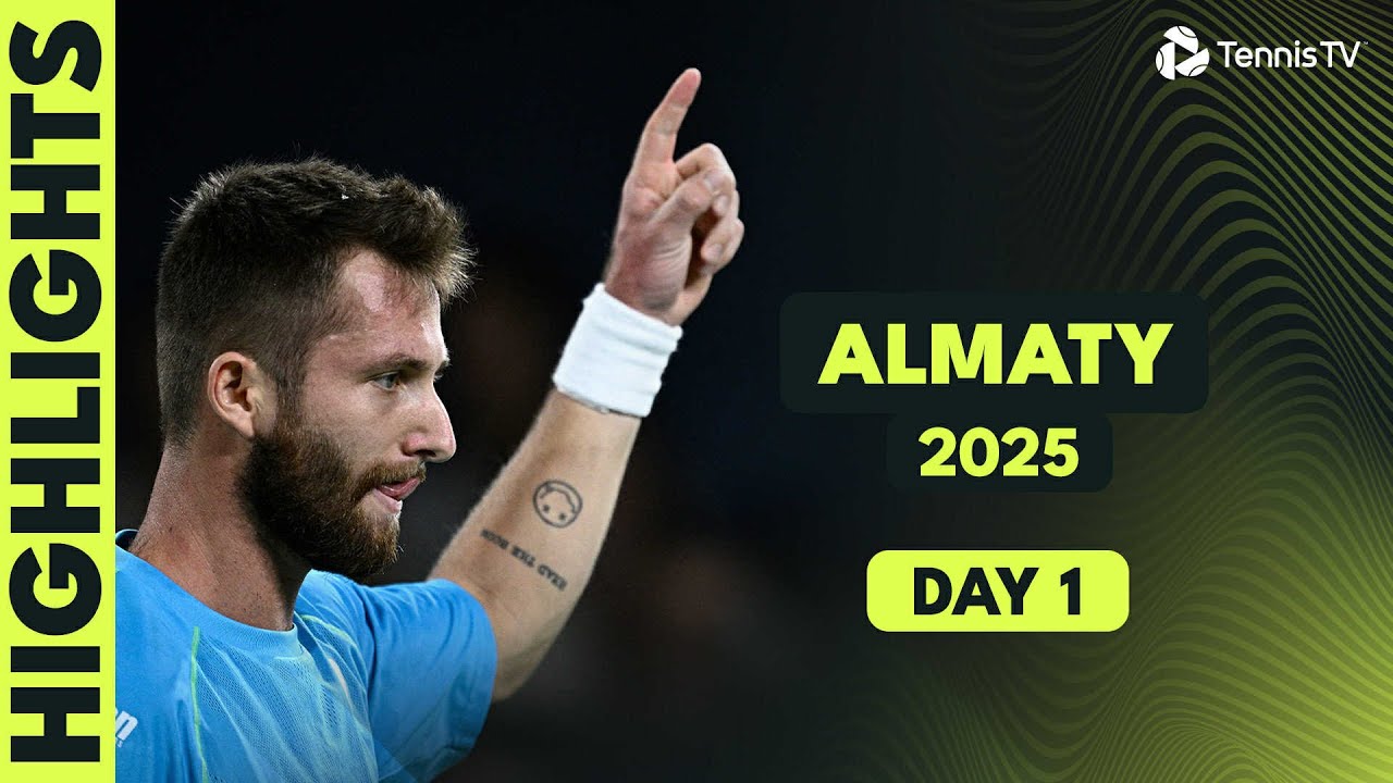 Moutet Faces Tomic; Marozsan & Diallo In Action | Almaty 2025 Highlights Day 1