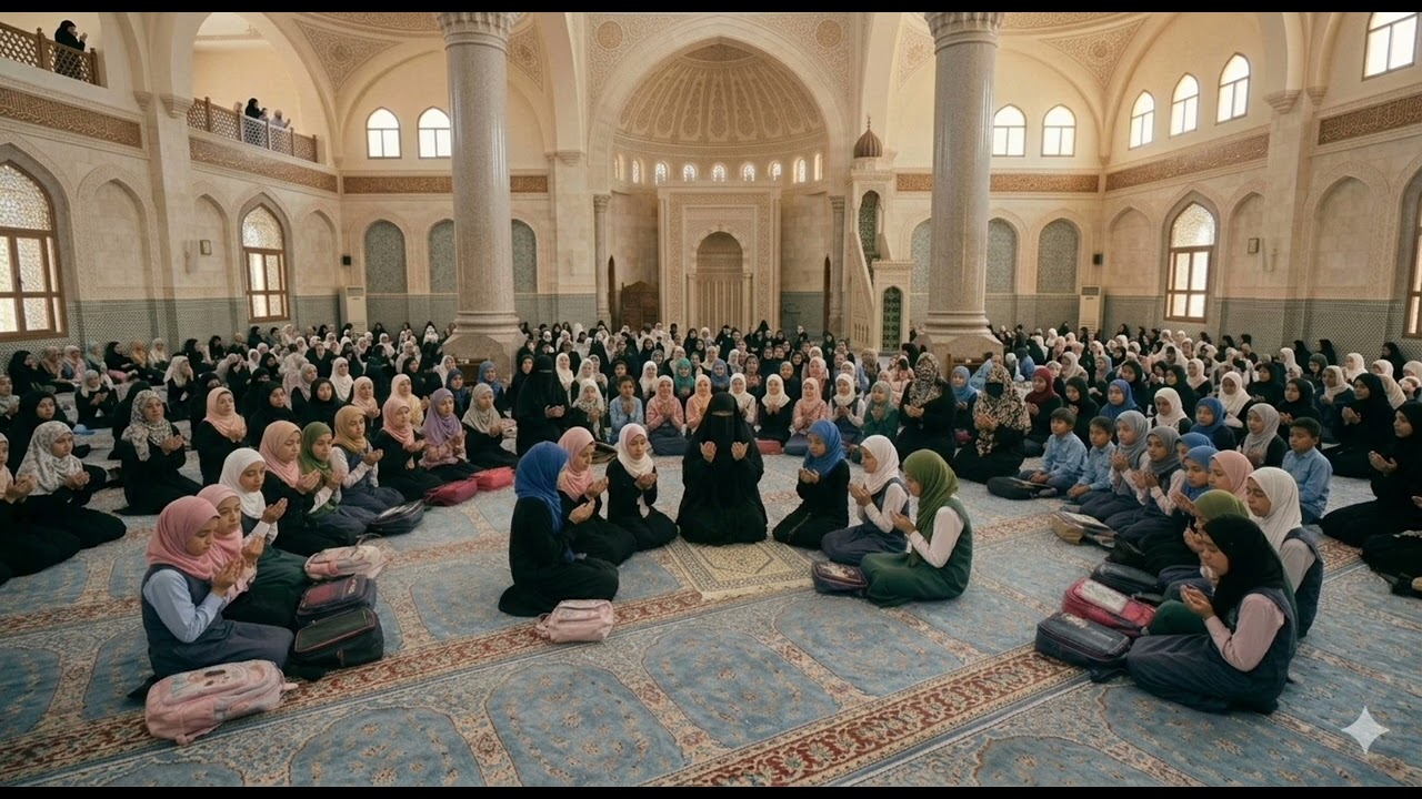رمضان أول 10 أيام 🌙: دروس البنات في المسجد عن النية والقرآن والخشوع