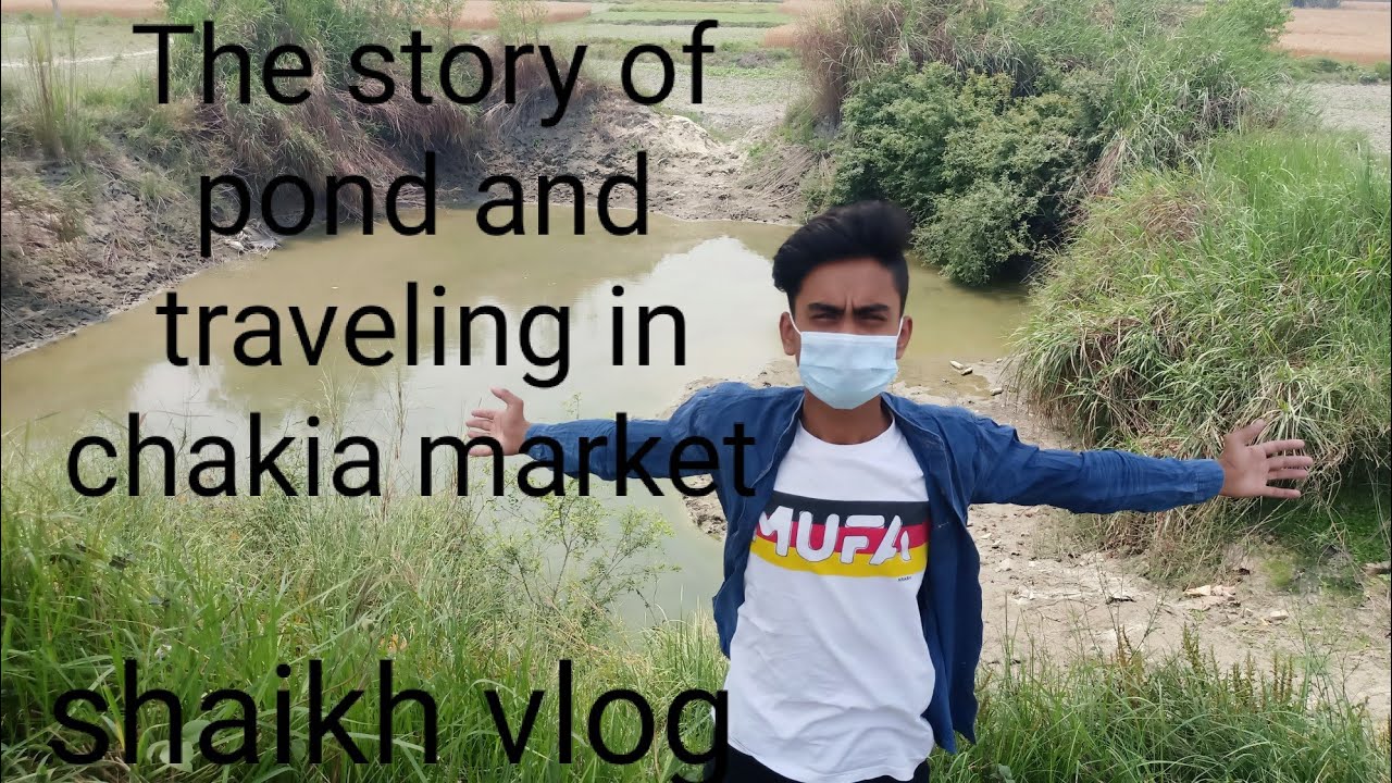 The story of pond // traveling in chakia market// shaikh vlogs