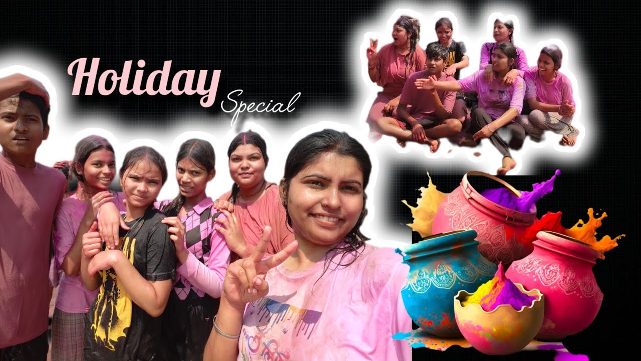 Holiday celebrate 🥂🥳 #holi #colour  #ranga #pani #special 