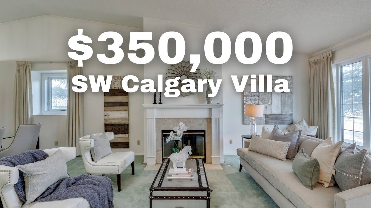 Tour a $350,000 Bungalow Villa in SW, Calgary! Home For Sale 2022!