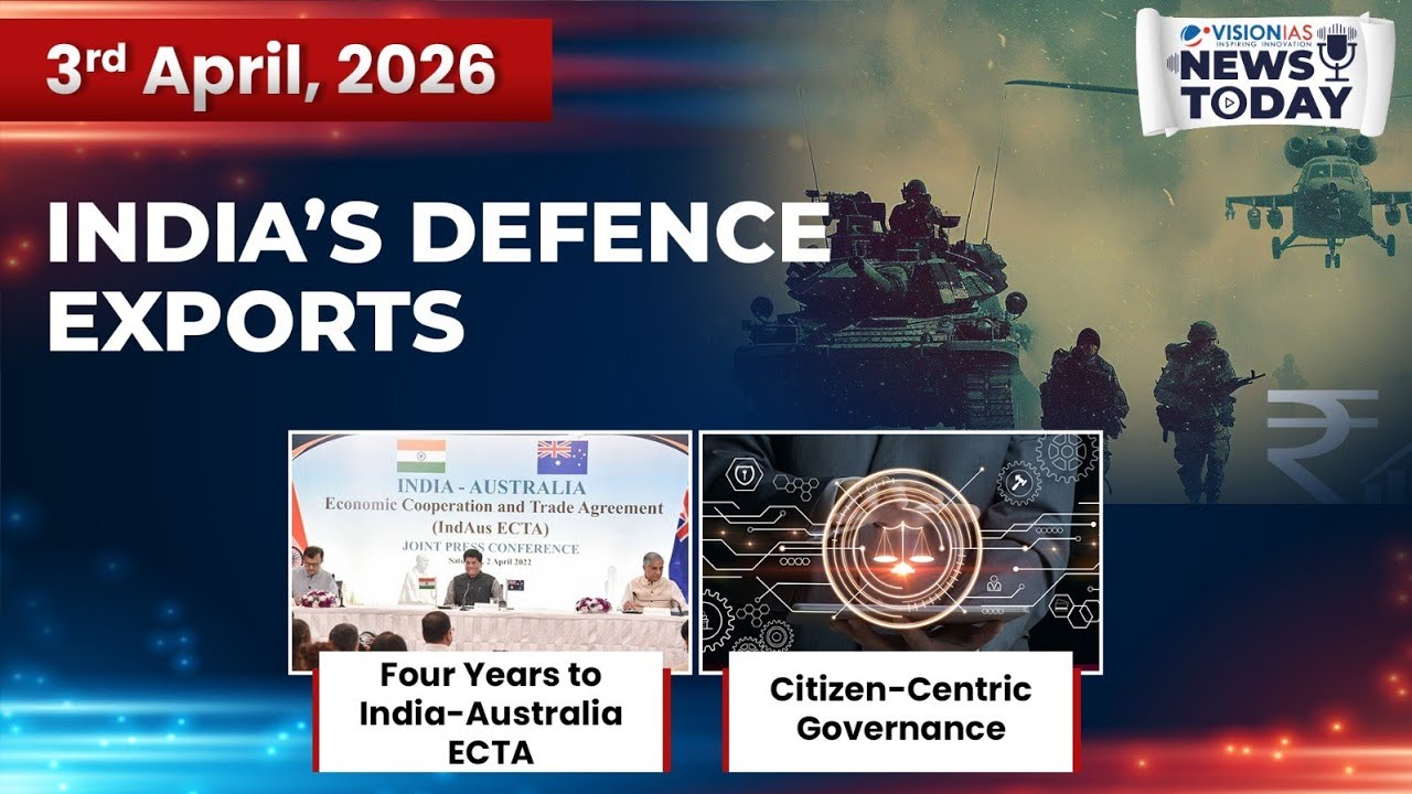 News Today | Daily Current Affairs | 3rd April, 2026