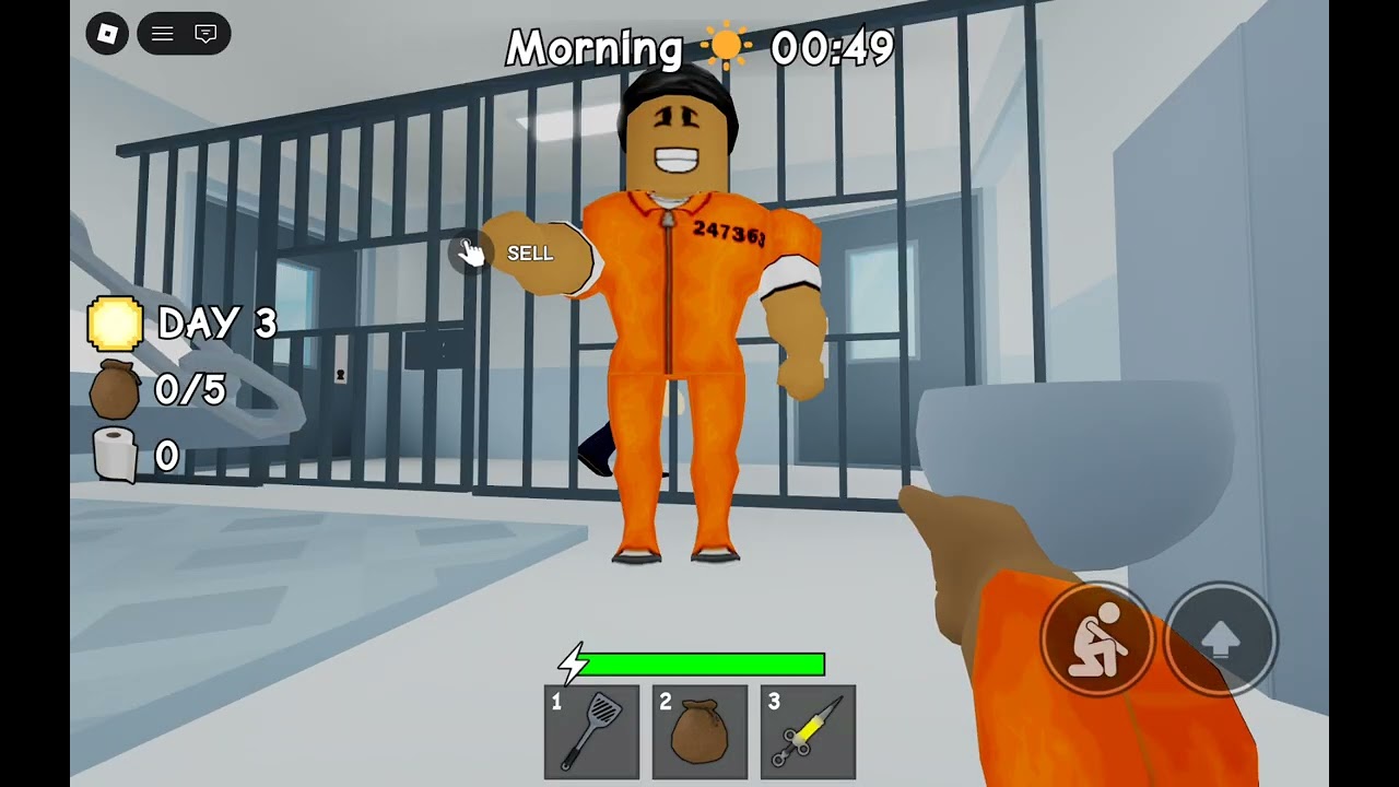 Playing slap tower 3 and  dig to escape prison