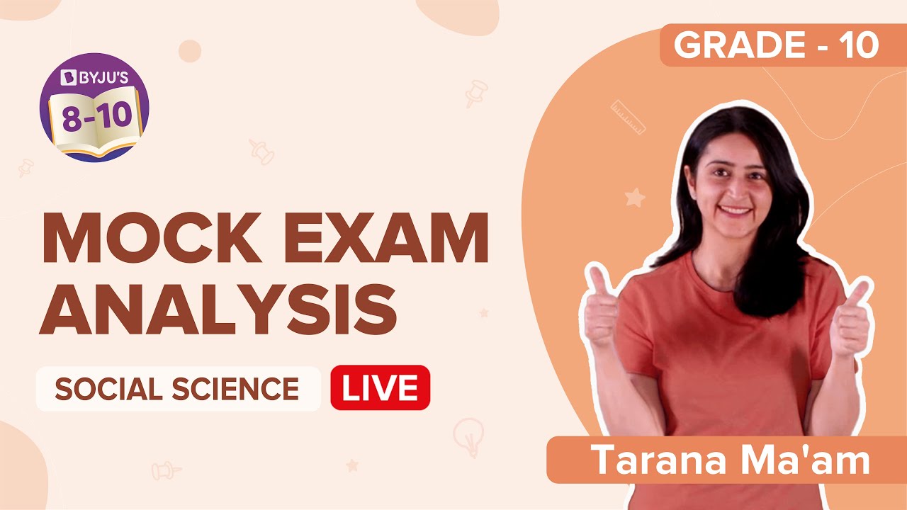 CBSE Class X Social Science Mock Exam Paper Analysis | CBSE Mock Test | CBSE Board Exams | BYJU'S
