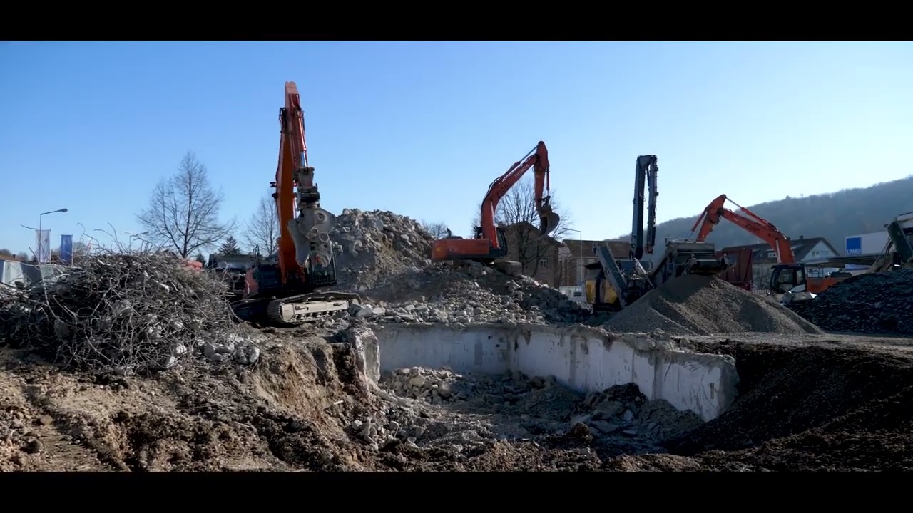 Recycling der Firma Zlöbl: Rückbau ehemaliges uwe-Areal, Schwäbisch Gmünd