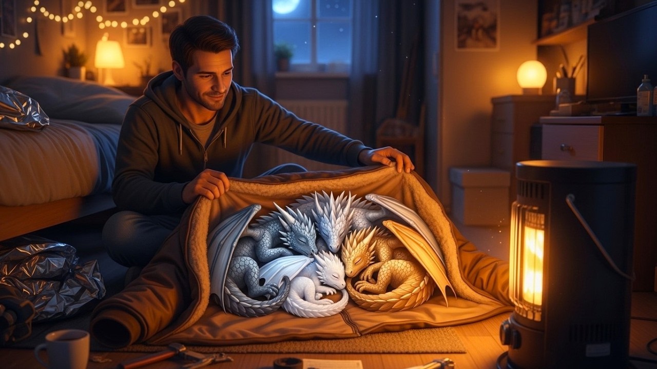 Seeking Warmth, Rescued Dragon Hatchlings Curled Into His Jacket—He Smoothed It Over Them With Smile