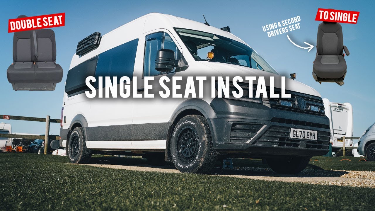 How To Convert Single Passenger Seat for VW Crafter or MAN TGE | DIY Camper Van Build