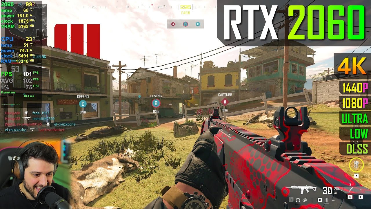 RTX 2060 6GB - Call Of Duty: Modern Warfare 3
