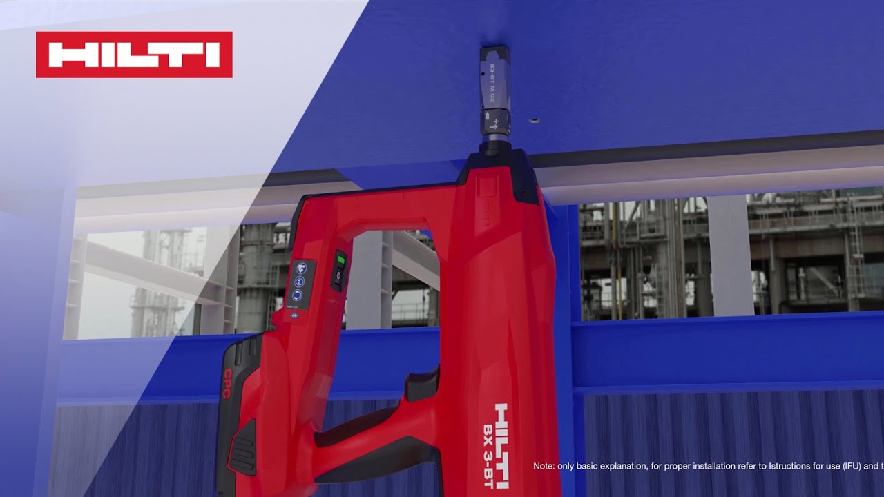 HOW TO fasten on steel: inverted or double channel with the battery-powered BX 3-BT
