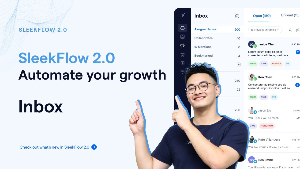 SleekFlow 2.0 (Beta) Tutorial: How to use the Inbox