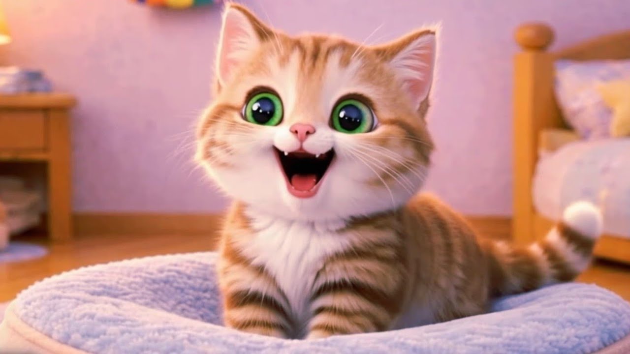 Mňau Mňau Mačička 🐾 | Veselá detská pesnička o mačke 💛