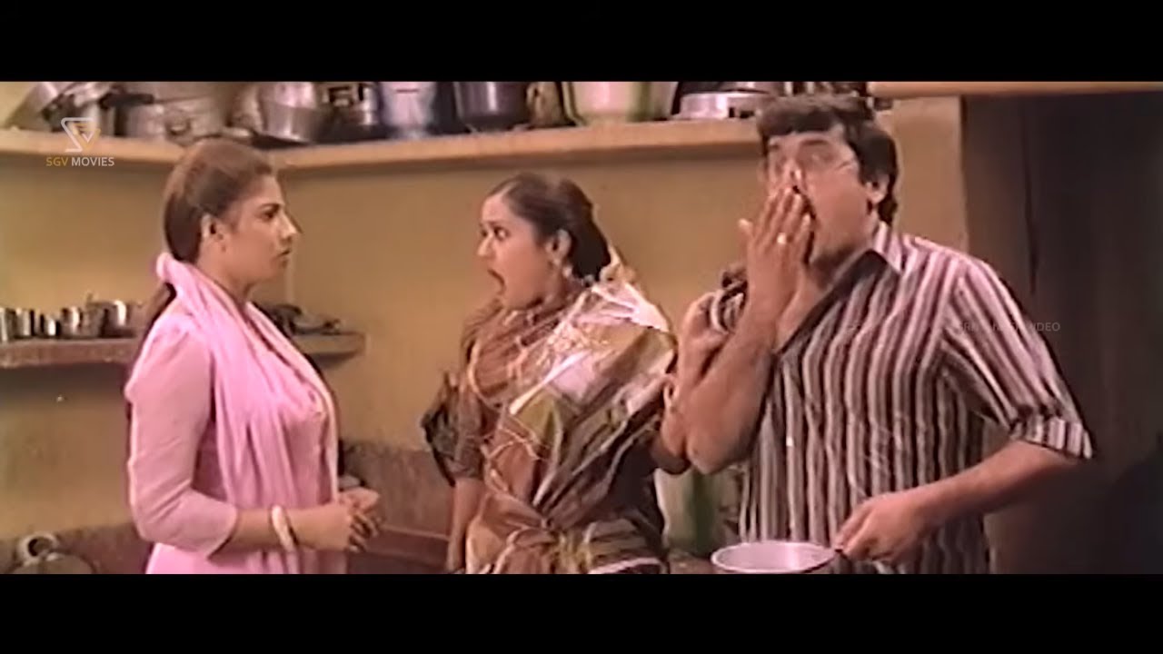 ಗಂಡನಿಗೆ ಊಟ ಮಾಡಿಸಲು ಇಬ್ಬರು ಹೆಂಡತಿಯರ ಕಿತ್ತಾಟ Best Comedy Scene | Maavana Magalu Kannada Movie Part 08