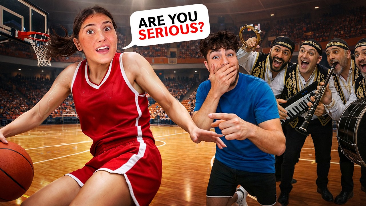 Crashing My Sister's Basketball Game With a LIVE BAND! (We Got Kicked Out)