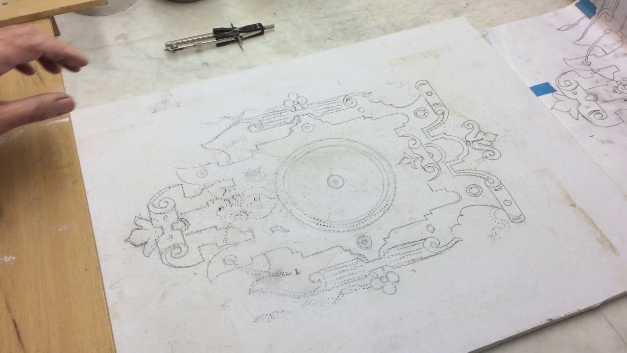 Modellazione della  creta - prima parte - Spolvero e ricalco disegno