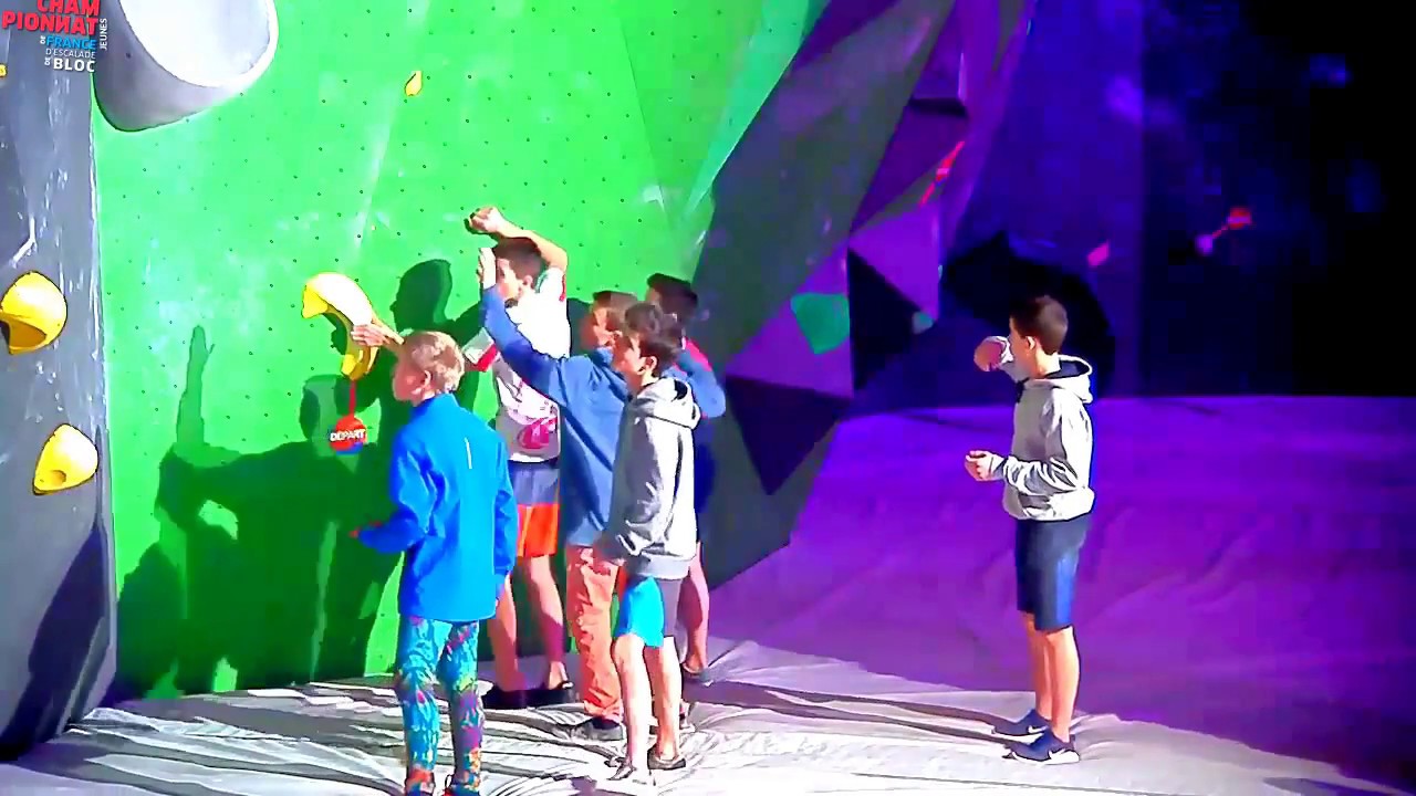 Escalade - Championnat de France de bloc jeunes 2018 - Finales - La Baconnière