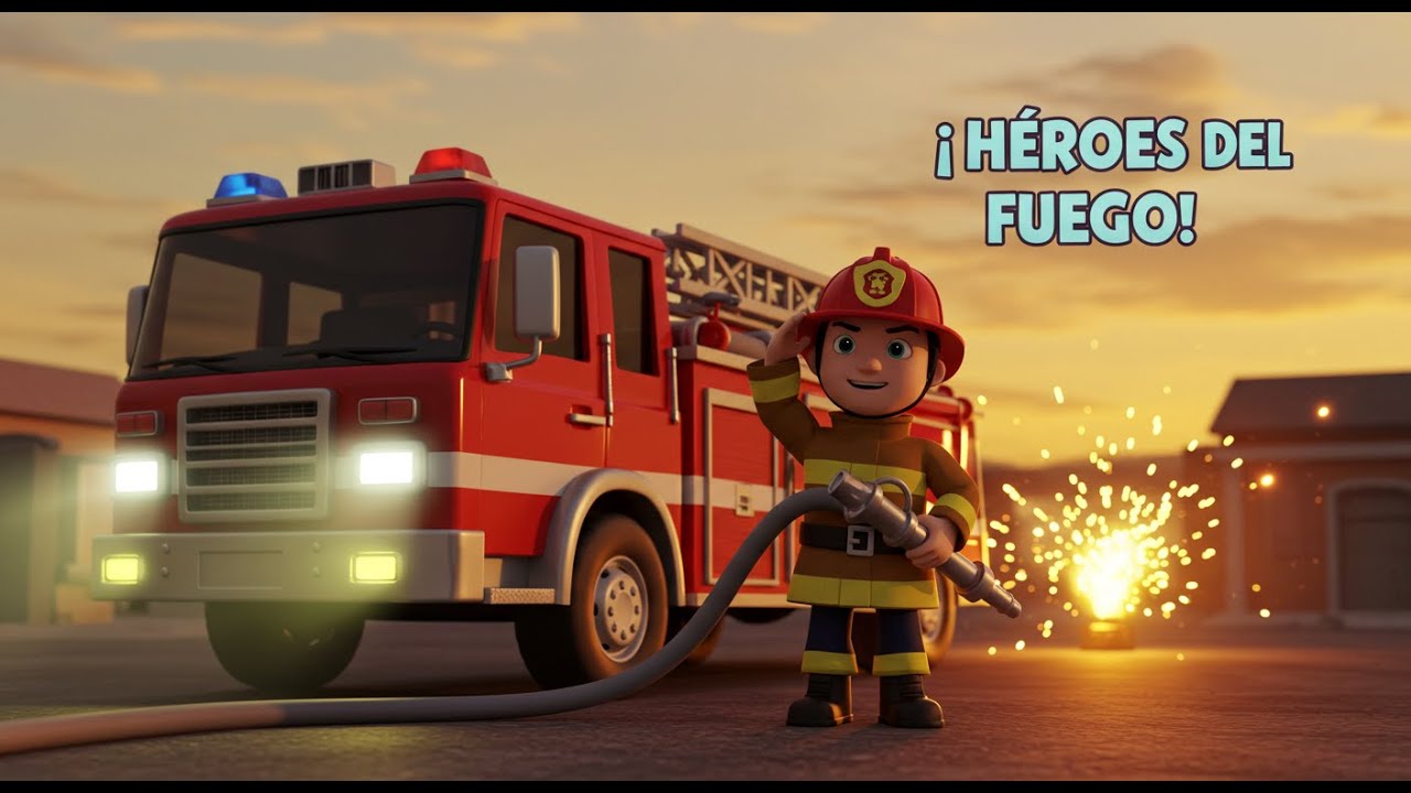 ¡Héroes del fuego! 🚒🔥 | Canción infantil épica para pequeños valientes