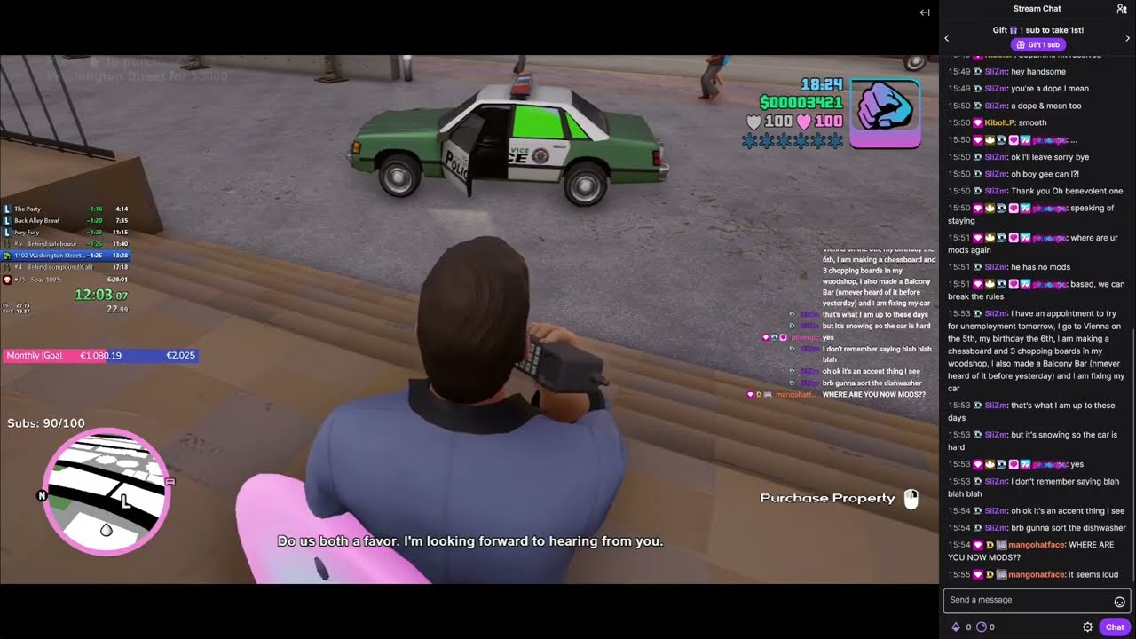 [VOD] GTA Vice City – The Definitive Edition 100% Speedrun attempt from 2025-11-25
