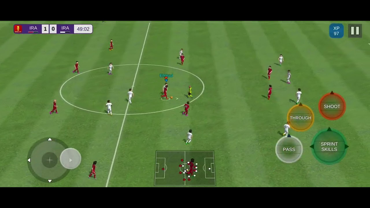 Iran 🇮🇷 vs Iraq 🇮🇶 🎮 Game: Pro League Soccer (Mobile) 
