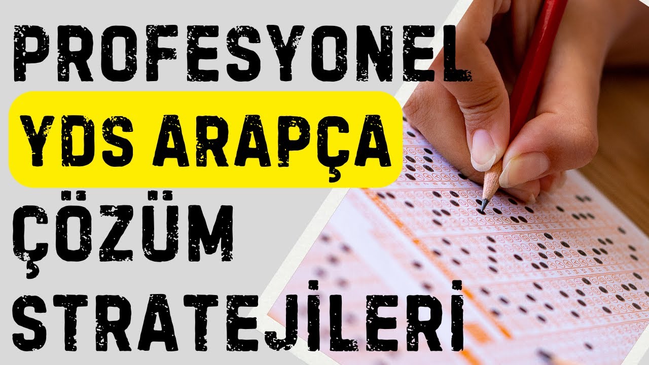 YDS Arapça - Sınavda Zaman Kazandıran Akıllı Yöntem! 8. Soru