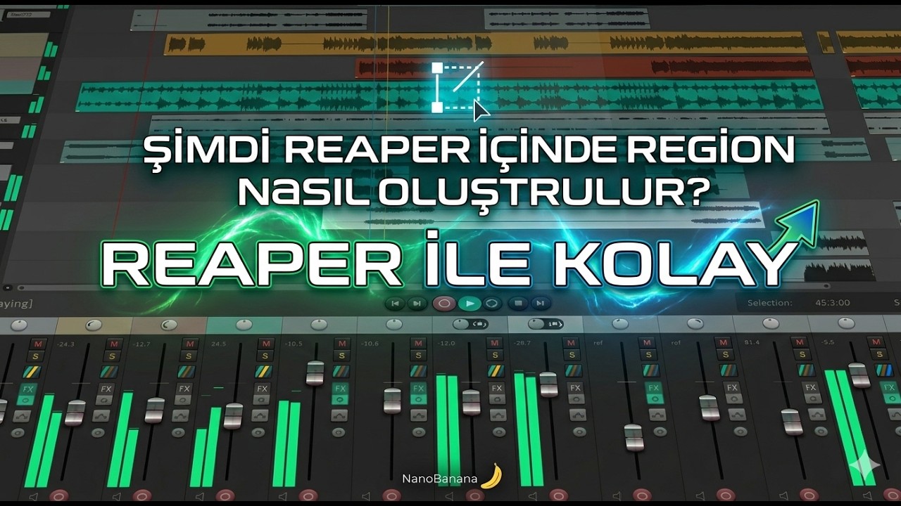 REAPER’da Region Nasıl Oluşturulur? | Hızlı & Pratik Anlatım (Yeni Başlayanlar İçin) #reaperdaw