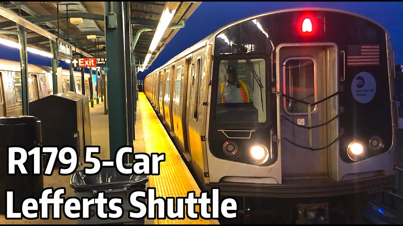 ⁴ᴷ⁶⁰ R179s on the Midnight 5-Car Lefferts Shuttle