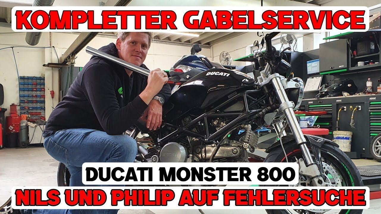 Gabelservice beim Motorrad selber machen | Anleitung | Werkstattalltag | Ducati Monster 800 [DE HD]
