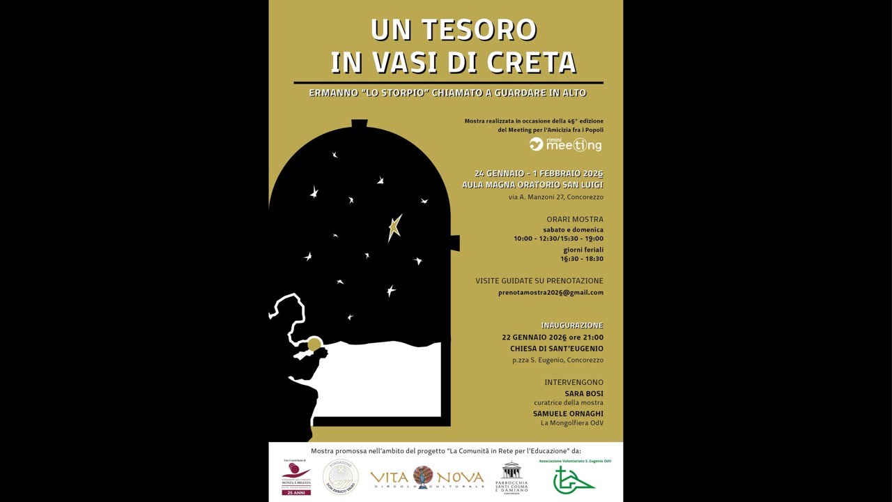 Presentazione mostra “Un tesoro in vasi di creta - Ermanno lo storpio chiamato a guardare in alto”