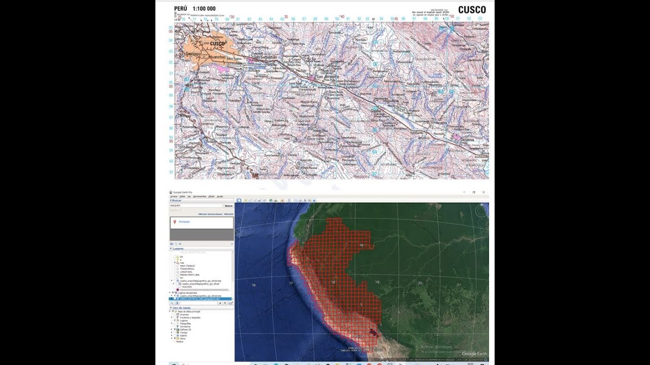 COMO DESCARGAR CARTA NACIONAL, CUADRO DE EMPALMES Y ABRIR EN GOOGLE EARTH PRO