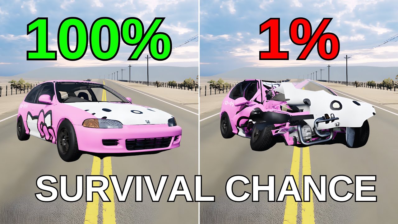 Realistic Survival Chance Crashes #1 | BeamNG.drive