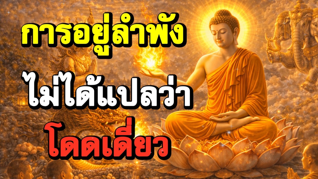 การอยู่ลำพัง ไม่ได้แปลว่าโดดเดี่ยว | ฟังธรรมก่อนนอน | Ep.84