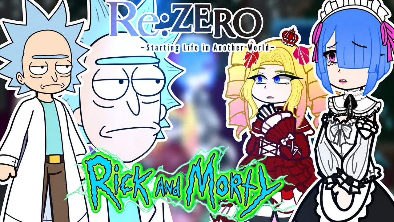 Re:zero React To Subaru As Rick Sanchez | Rick And Morty | Re:zero React | Gacha React | Gacha Life