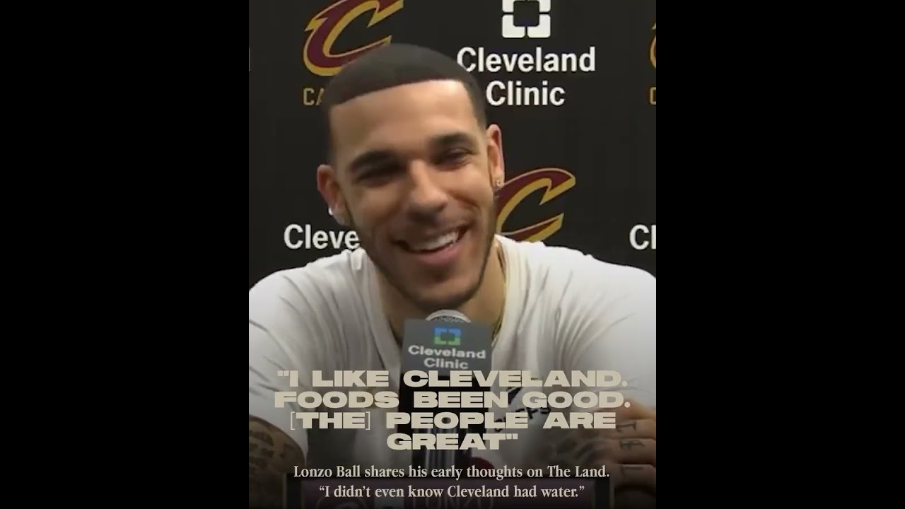 Lonzo Ball shares his early thoughts on Cleveland, Ohio 🗣️