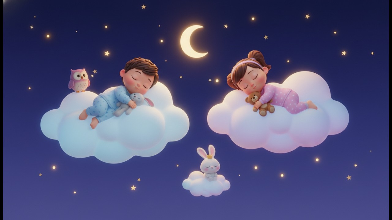 Hushabye Cloud Ride | Soothing Bedtime Songs for Kids | Relaxing Nursery Rhymes for Toddlers & Presc