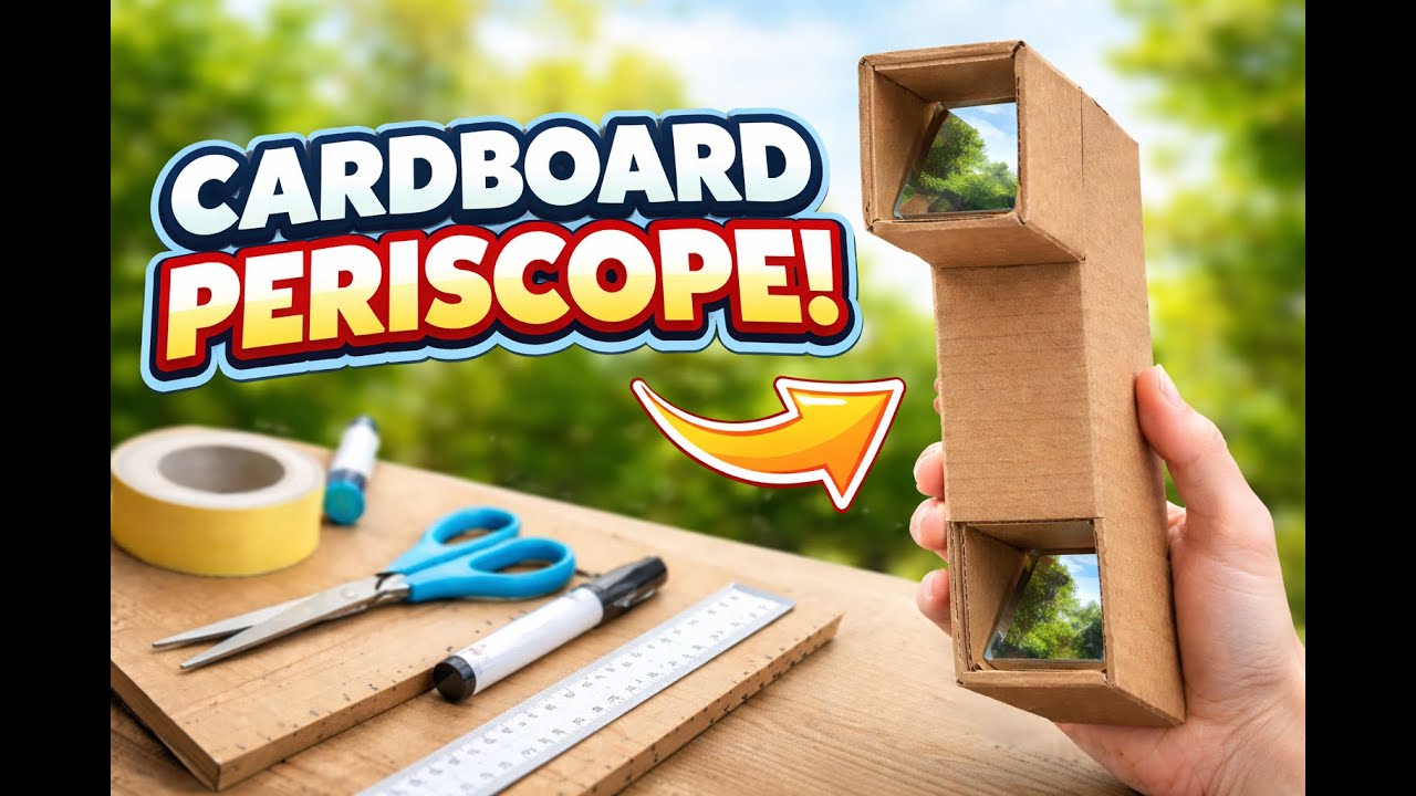 We Made a Periscope From Cardboard… It Actually Works 😲