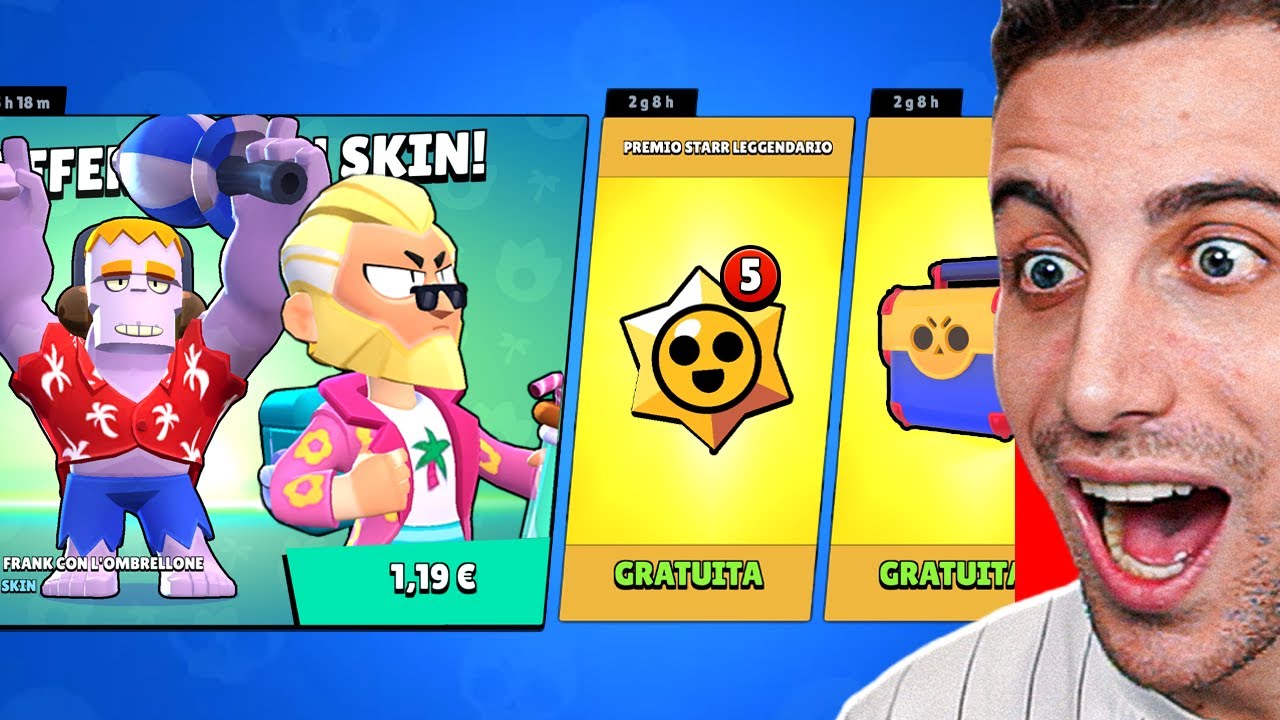 5 Starr Drop LEGGENDARI GRATIS + Skin ESTIVE! *Mega Box VS Starr Drop* Brawl Stars ITA!