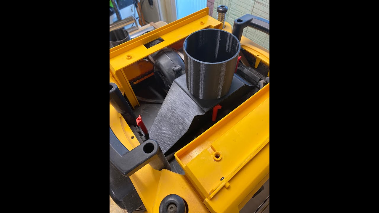 DeWALT Planer DW735 dust collection modifications