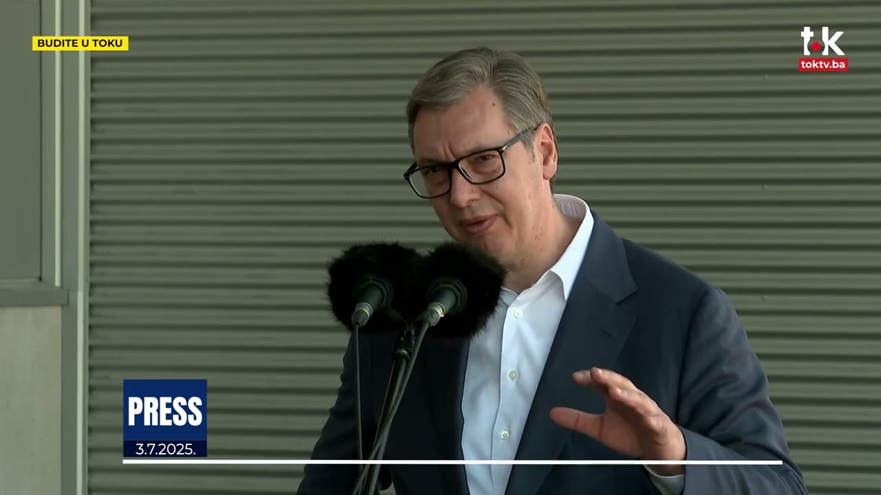 Vučić odgovara na pitanja novinara u Čačku II TOK TV II 2025