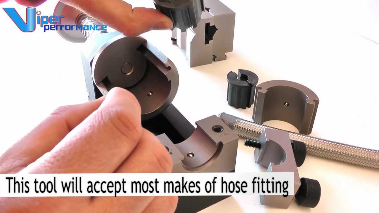Braided hose fitting crimping tool by VIPER PERFORMANCE