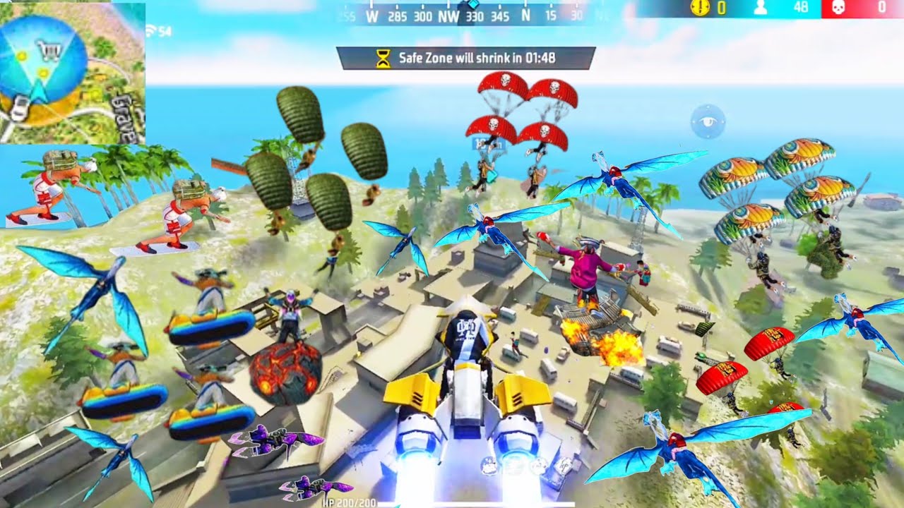 99% Headshot Rate ⚡ 12 Kills with AK47+M10 l  Solo Vs Squad 🔥 l Free Fire!