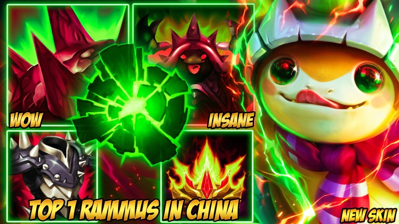 Wild Rift China Top 1 Rammus - Durian Defender Rammus Is Finally Here!
