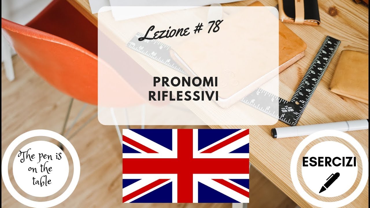 Lezioni di Inglese - Lezione 78: PRONOMI RIFLESSIVI (con esercizi)