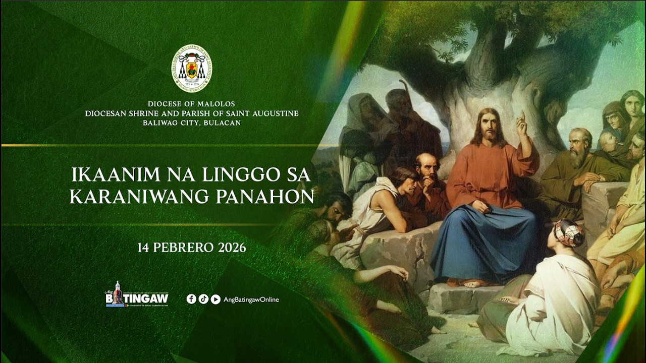 02.14.2026 | BANAL NA MISA | 5:30 PM | Dambana ni San Agustin de Baliwag