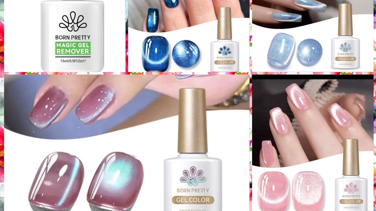 BORN PRETTY MAGNETIC GEL POLISHES AND MAGIC GEL REMOVER SWATCHES