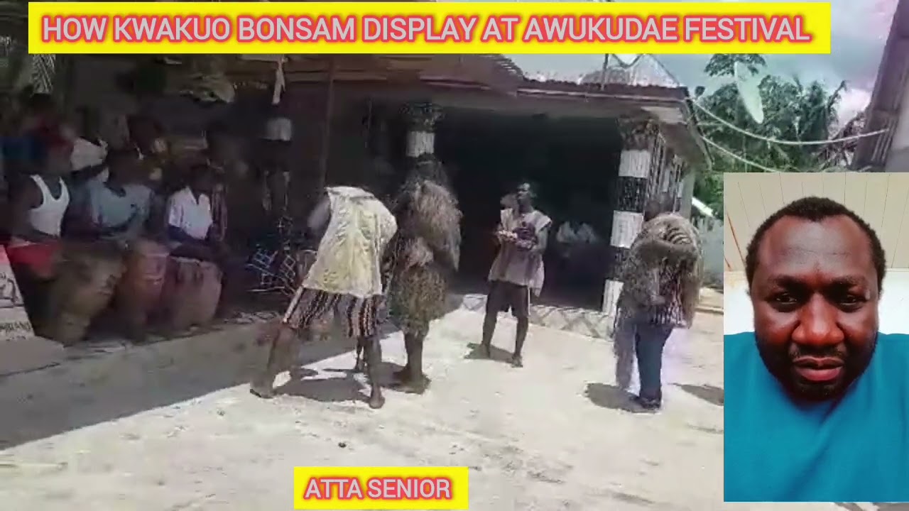 WATCH HOW KWAKUO BONSAM DISPLAY AT YESTERDAY'S AWUKUDAE FESTIVAL