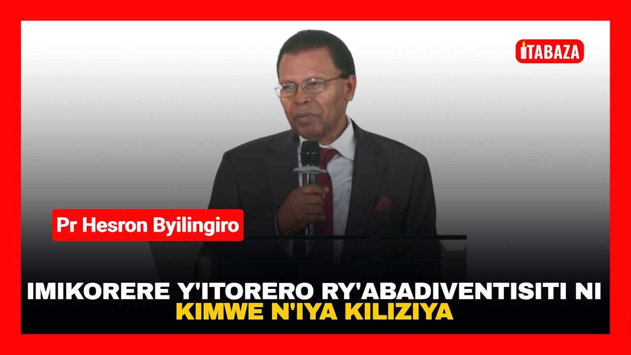 Pr Byilingiro Yavuze ko Imikorere y'Itorero ry'Abadiventisiti ari Kimwe n'iya Kiliziya Gatolika
